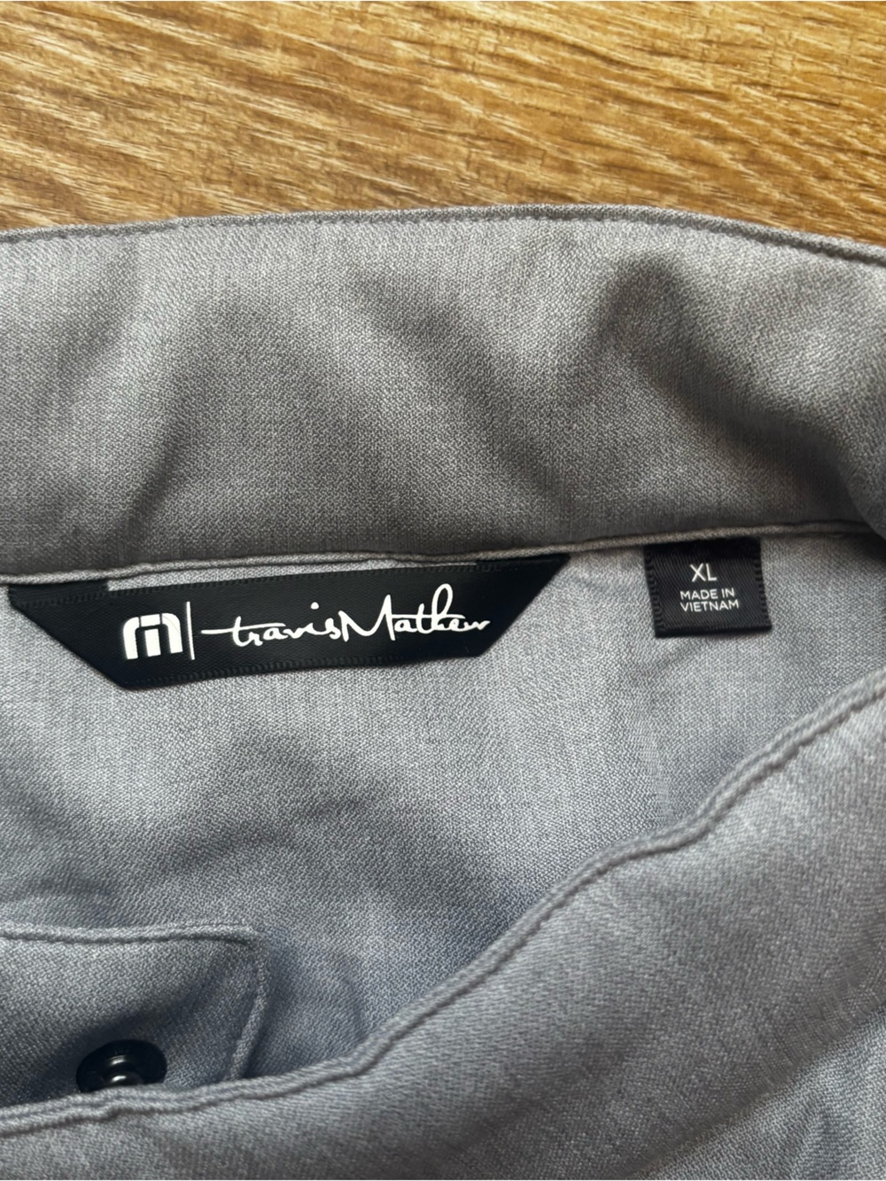 Travis Mathew Men's Light Gray Quilted Zip-Up Jacket - Picture 3 of 6